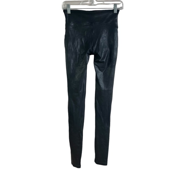 Spanx black faux leather leggings small - Picture 5 of 11